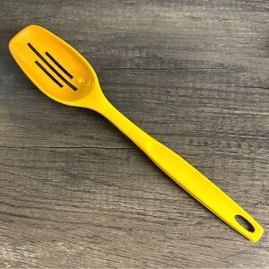 VTG Foley Slotted Spoon Nylon Golden Yellow Kitchen Utensil USA 11”